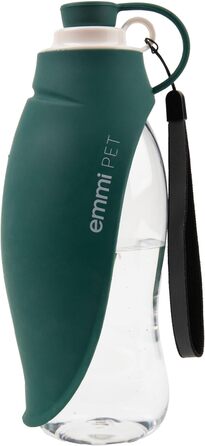 Портативна поїлка для собак emmi-pet 580 мл, дорожня пляшка для води для малих і великих собак, 30 мм, для прогулянок, подорожей, туризму