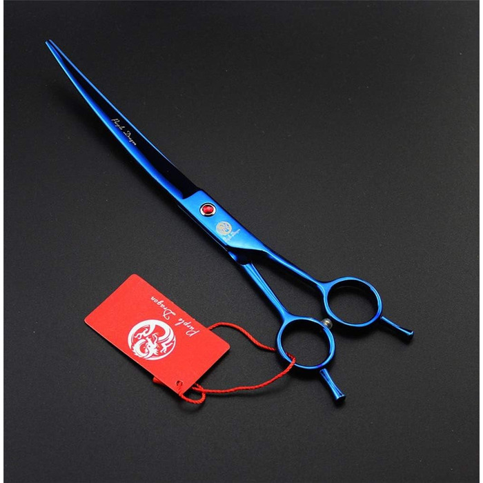 Професійний набір для стрижки тварин Purple Dragon: титанові ножиці для собак та котів (20.3 см), з сумкою