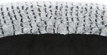 TRIXIE ортопедичне ліжко для собак Vital Lino 60×45 см чорне/сіре, з Memory Foam, для середніх порід, підтримка суглобів