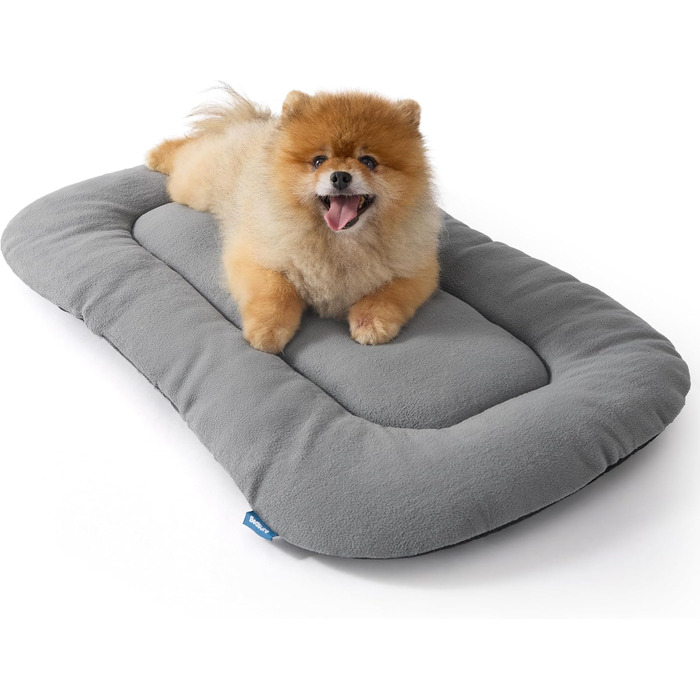 Підстилка для собак Bedsure, 58.4 x 43.2 см, ультрам'яка флісова підстилка для лежанки, сірого кольору