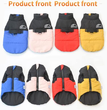 PETCUTE Зимовий одяг для собак, тепла водонепроникна куртка для маленьких, середніх та великих собак, одяг для домашніх тварин з отвором для повідка, ідеально підходить для зими, осені та весни (XL, жовтий)