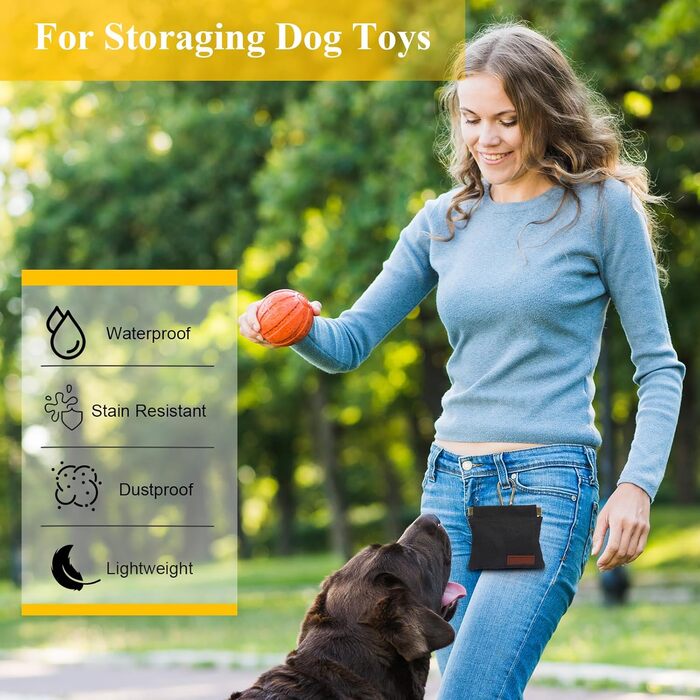 Сумка для ласощів для собак, для тренувань, ручна, з карабіном, 2 шт., чорний, зелений