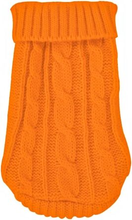 Зимовий пуловер для собак, класичний одяг для домашніх тварин, підходить для маленьких собак, цуценят, котів, в'язаний пуловер, для такс, одяг, для чихуахуа, костюми шнауцерів (Помаранчевий, розмір S (8) 2–2,5 кг)