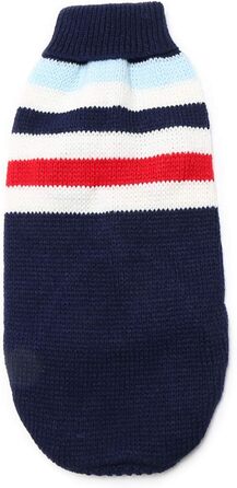 Пуловер для собак Petyoung з блакитними смугами, теплий зимовий светр з пряжі, для маленьких, середніх та великих собак, розмір XL28