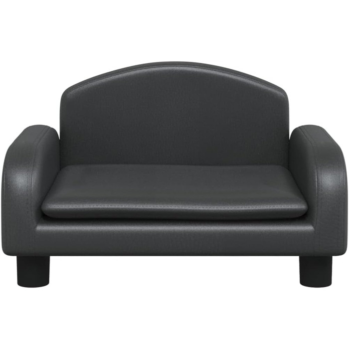 Крісло-ліжко для собак та котів, чорне, 50x40x30 см, з водонепроникного штучного шкіровинилу