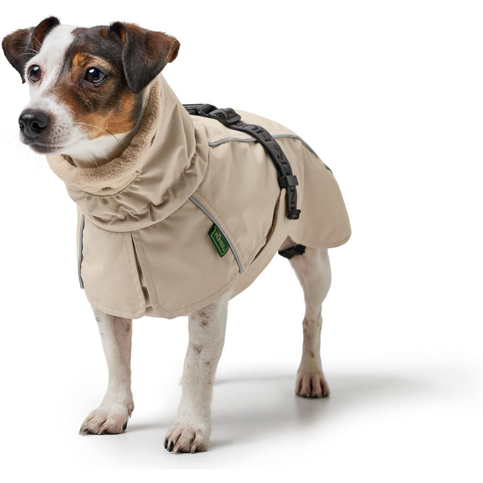 Теплий водонепроникний теплий накидка для собак HUNTER NORDBY, колір кремовий, розмір 55x55