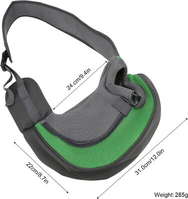 Сумка-переноска для домашніх тварин Natudeco, дихаюча сітчаста сумка через плече, сумка для собак, безпечна сумка з регульованим ременем для будь-яких тварин, подорожі на відкритому повітрі