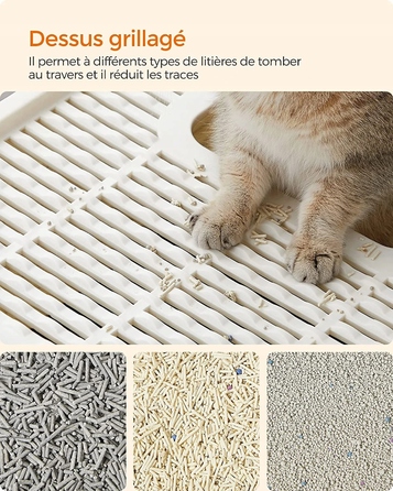 Закритий лоток-туалет для котів Feandrea від Songimcs, 54,3 см x 42,5 см x 37,8 см