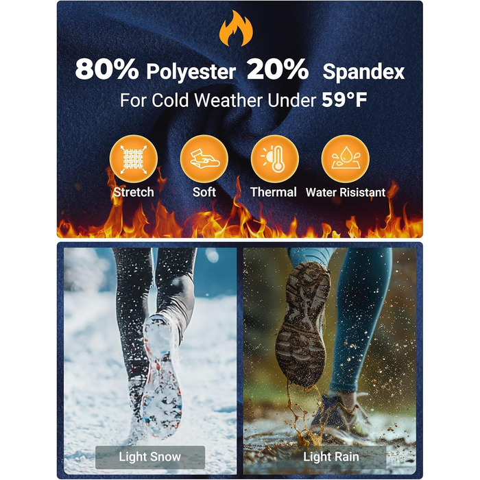 Легінси для верхової їзди FitsT4 T4 Sports Damen Winter з флісу, силіконове сідло, кишені на блискавці, XS, військово-синій