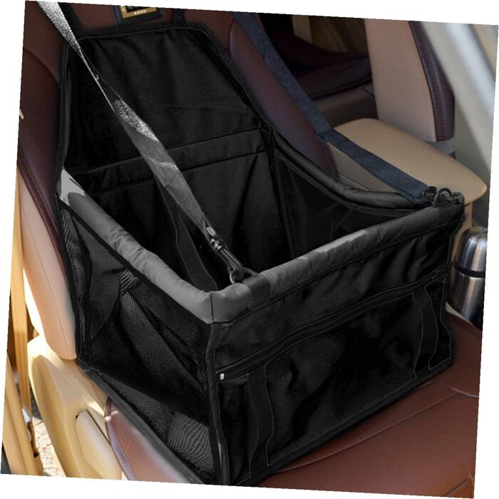 Портативна переносна сумка для собак Exhumky для подорожей, чорна. Зручна та безпечна переноска для собак у автомобілі.