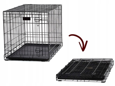 Клітка для великих собак Oh!dog зі сталі з порошковим покриттям, 56 x 90 x 63 см