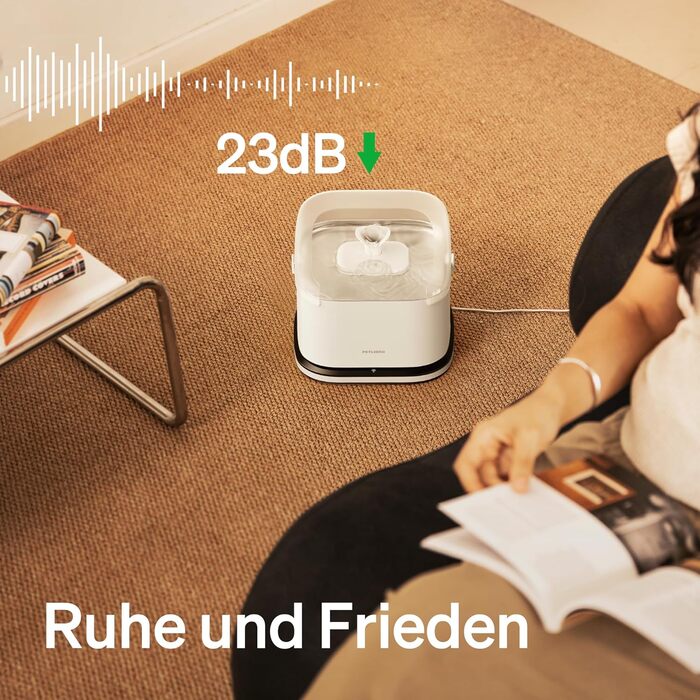 Автоматичний фонтан для котів PETLIBRO з RFID-ідентифікацією, Wi-Fi та додатком, 3 л, моніторинг гідратації, для декількох домашніх тварин, з нашийником-міткою