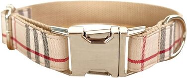 Нашийник для собак GearPro Nylon Khaki з металевою застібкою, регульований, розмір M (42-48 см)