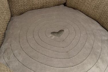 Кругле ліжко для собак TRIXIE Viviana, діаметр 50 см, коричневе - м'яке ліжко з велюрової тканини, корзина для маленьких собак, інтегроване подушка, неслизьке дно, можна прати - 37548, розмір 50x50x20 см