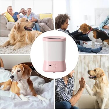 Автоматичний очищувач лап для собак, 2 режими очищення, рожевий | Набір для догляду за тваринами