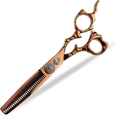 Набір професійних ножиць для грумінгу собак 6 дюймів: прямі та розріджуючі ножиці з японської сталі