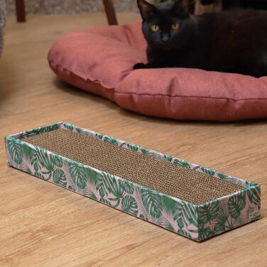 Котячий будиночок-когтеточка Croci з картону, 2-шаровий, для дорослих котів, 42x35x50 см, 1 шт.