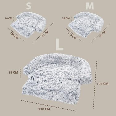 Ліжко для собак Amazinggirl: м'яке крісло-лежанка для малих, середніх та великих собак (130 x 105 см)