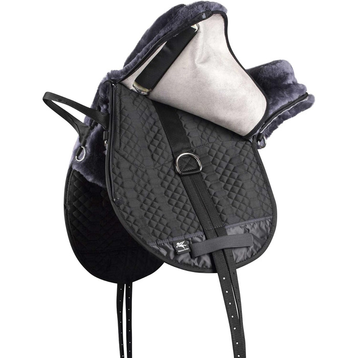 Сідло з овечої шерсті Engel Reitsport R2 англійське, антрацит