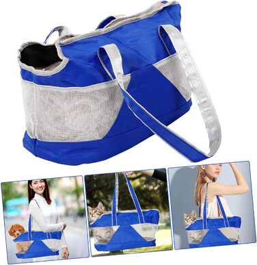 Складана переносна сумка для тварин Ganazono з оксфордської тканини. Дихаюча, з циркуляцією повітря, практична сумка на плече для котів та собак. Легко чиститься та зручна в подорожах.