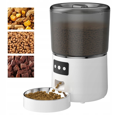 Автоматична годівниця для котів та собак з Wi-Fi, 4 л, дозатор для сухого корму
