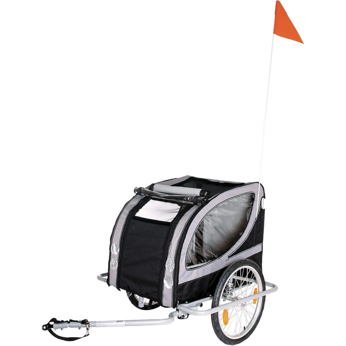 Підстилка для собак Karlie Doggy Liner Paris De Luxe Teflon®, сіро-чорна, розмір L (148x90x88 см)