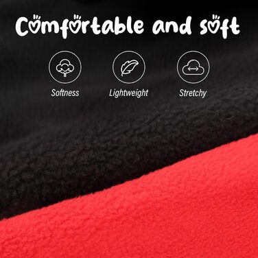 Пуловер для собак та котів, теплий флісовий пуловер, зимова куртка для собак з повідком (Аква+зелений, XL) (Червоний+чорний, M)