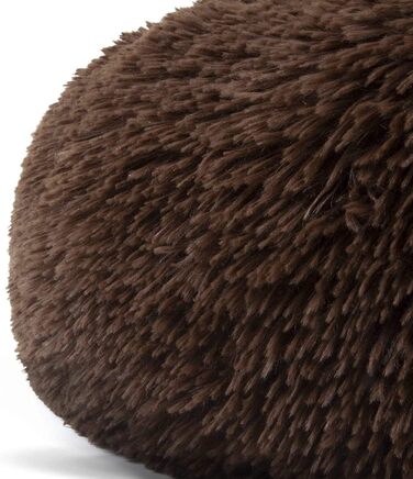 Ортопедичне ліжко для собак XL-XXXL: зручне, кушетка для великих собак, антистрес, з ефектом пам'яті, 120 см, темно-коричневе