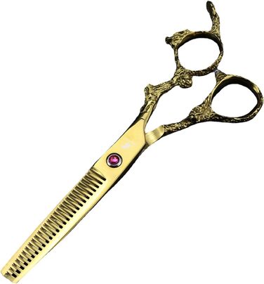 Набір професійних ножиць для грумінгу собак 6 дюймів: прямі та розріджуючі ножиці для догляду за шерстю