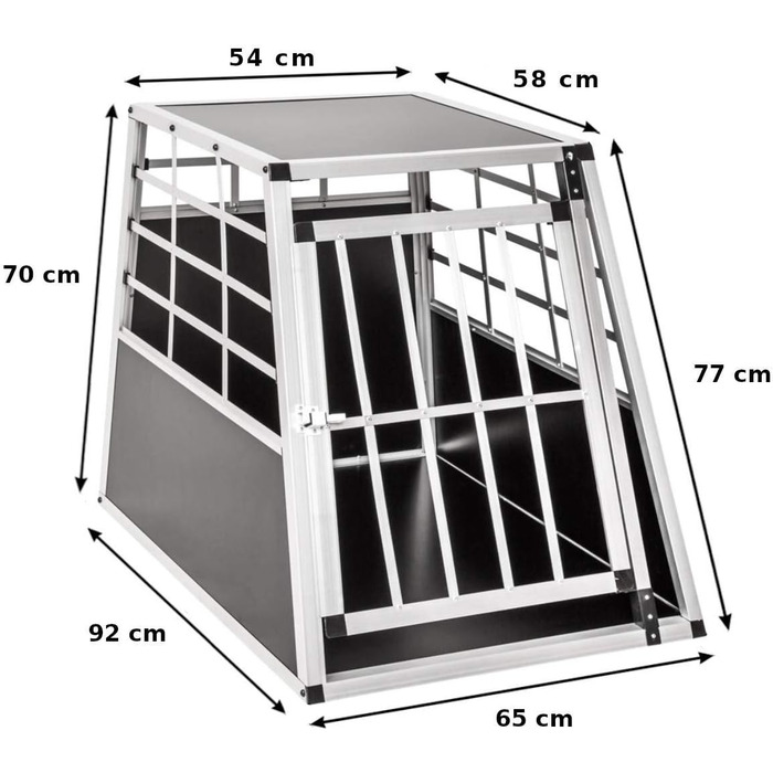 Транспортна переноска для собак San Marco Auto-Transportbox з алюмінію, для середніх та великих собак