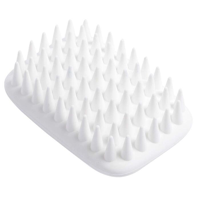 Масажна щітка для миття тварин, вичісуюча щітка від шерсті для собак і котів з м'якими силіконовими щетинками, для короткої шерсті