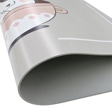 Захисна гумова підкладка Emmevi для миски собаки/кота, 38x60 см, неслизька, брудовідштовхуюча