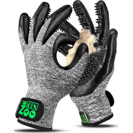 Рукавичка для грумінгу тварин DR Zoo (1 пара, розмір S) – для собак, котів та коней. Ефективне видалення шерсті, м'який дизайн з нопочками, підходить для короткої та довгої шерсті, мокрого та сухого хутра. Підходить для вузьких жіночих рук.