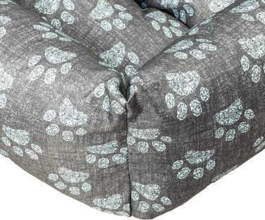 Водонепроникне ліжко для собак - ліжка для маленьких та великих собак, кошик для собак, блакитна лапка 65x55x16 см