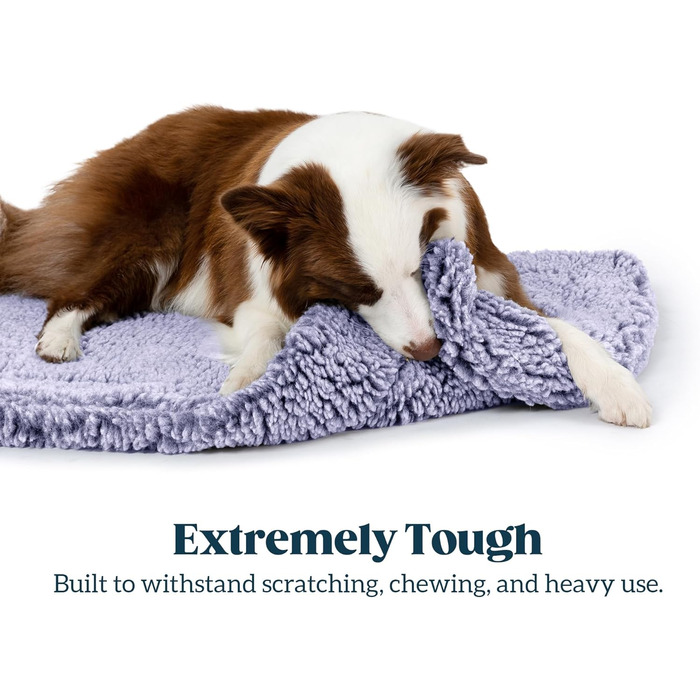 Міцне собаче ліжко Stoutwool – м'яка та надійна підстилка в собачу будку – стійка до пошкоджень, для агресивних собак, легко миється, ідеально для маленьких порід, розмір 58 x 41 x 5 см, Jacaranda