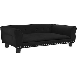 Крісло-ліжко для собак, чорне, з м'якою оббивкою, 95 x 55 x 30 см, для маленьких собак та котів