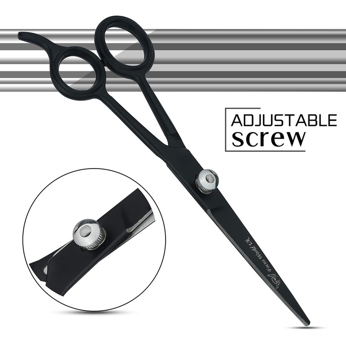 Професійні ножиці для перукарів Focus World 6.5 дюймів - японська сталь, чорний колір, для чоловіків та жінок