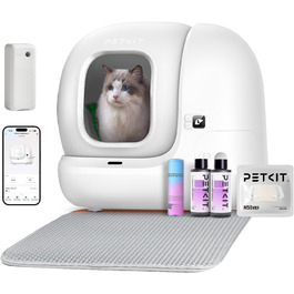 Автоматичний туалет для котів PETKIT Pura Max 2, 76 л, самоочищення, усунення запаху, керування через додаток, великий об’єм, для кількох котів