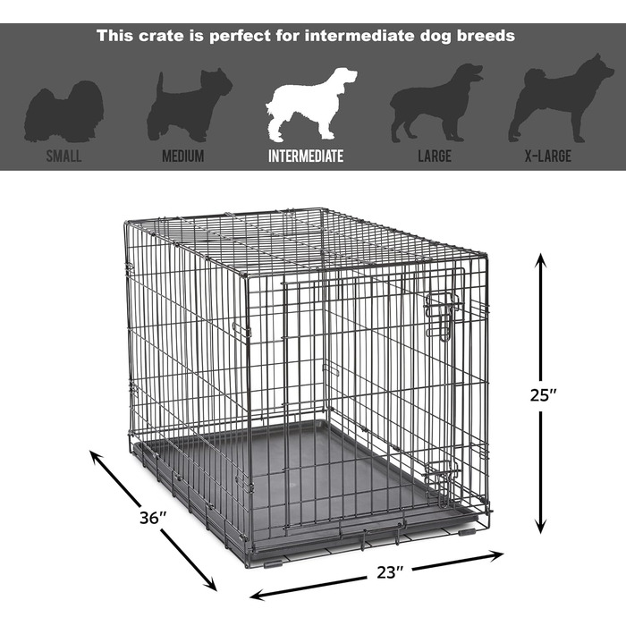 Кія для собак New World B36, 91 см, для маленьких порід, з окремим входом, захистом від протікання, ніжками та патентованими функціями. Розміри: 93 x 58 x 63 см