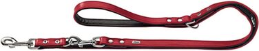 Регульований повідок для собак HUNTER BASIC, червоний, 1,8/200 см, зі штучної шкіри, водостійкий
