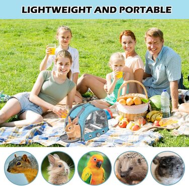 Транспортна сумка для птахів Vogel з підставкою та підносом з нержавіючої сталі, рюкзак для птахів, переносний клітка для малих птахів