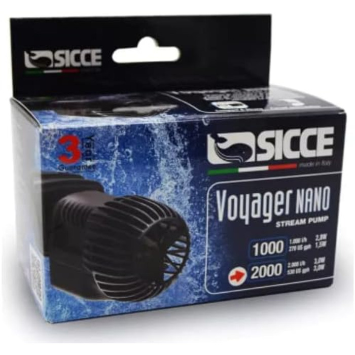 Помпа течії Sicce Voyager Nano 2000 л/год для акваріума