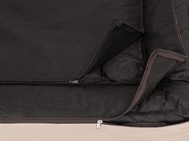 Лежанка для собак DOGGY: м'яка, комфортна, 80 x 55 см, бежево-коричнева