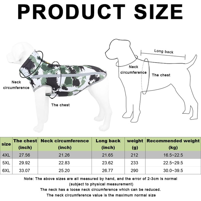 Водонепроникний теплий зимовий одяг для собак 4XL - куртка для собак, жилет для собачого спорту, одяг для домашніх тварин з отвором для шлейки, світловідбиваючими смугами, вітро- та снігонепроникний костюм для собак, білий/чорний колір