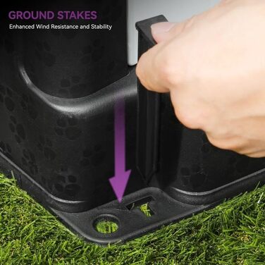 Кізочок для собак Lanco - вольєр для маленьких собак, внутрішній та зовнішній, 68x55x66 см, блакитний та білий