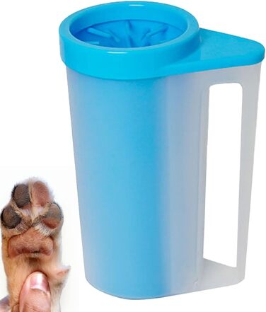 Миска для миття лап собак, силіконовий очищувач лап для домашніх тварин, інструмент для догляду за лапами собак та котів, компактний очищувач лап для подорожей, велика миска для лап