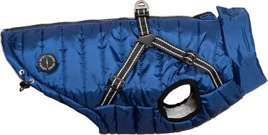 Зимова куртка для собак CHIARA Nick CHJ-2331DB-3, розмір 3XL, темно-синій, поліестер, водовідштовхувальна, вітронепроникна, з облаштуванням для повідка