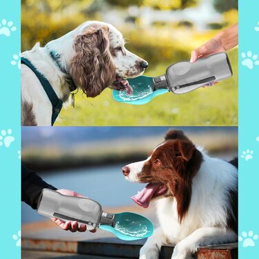 Фляга для собак PIWOSGOL 800 мл: для прогулянок, подорожей, кемпінгу та альпінізму