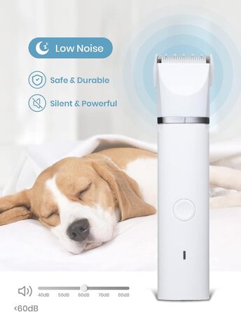 Набір для стрижки котів Leise: професійна машинка для стрижки котів, собак, набір для догляду за лапами, очима, вухами та обличчям. USB-C зарядка.