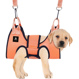 Гамак для грумінгу собак - рушник для догляду за шерстю, оранжевий, розмір L